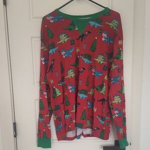 Wondershop Red and Green Dinosaur Pajama Top
